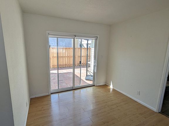 Dinner room with an sliding door to the patio.