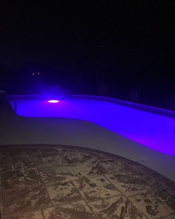 Pool at night