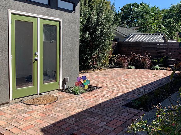 backyard with detached office