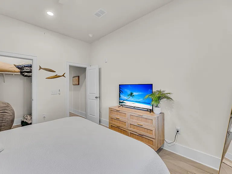The second bedroom also provides a large walk in closet.