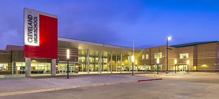Cleveland High School next to Brookhollow Apartment for your children
