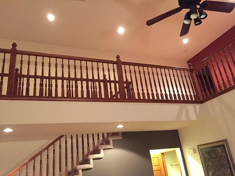 upstairs walkway