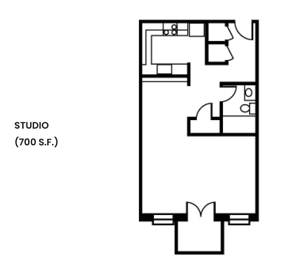 Floor plan Studio