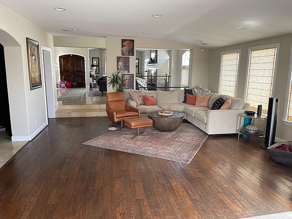 Front living room and television