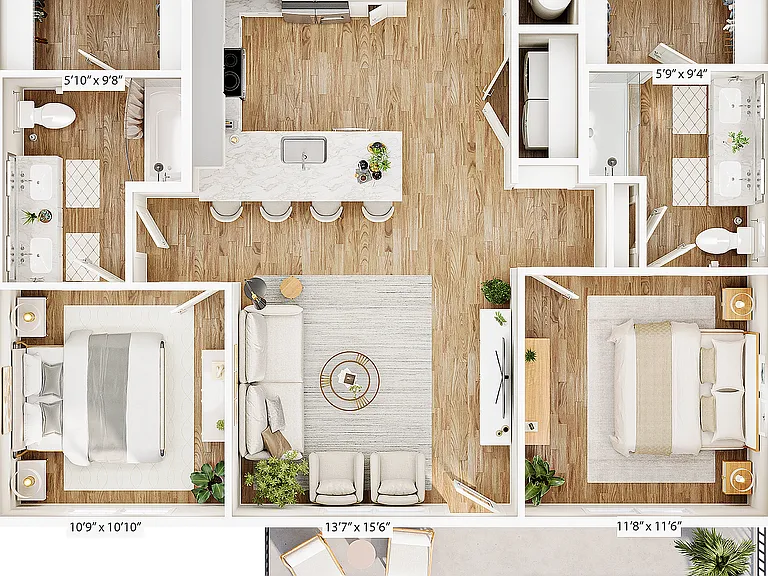 Explore the modern design of this apartment floor plan, perfect for stylish urban living. Explore the modern design of this apartment floor plan, perfect for stylish urban living.