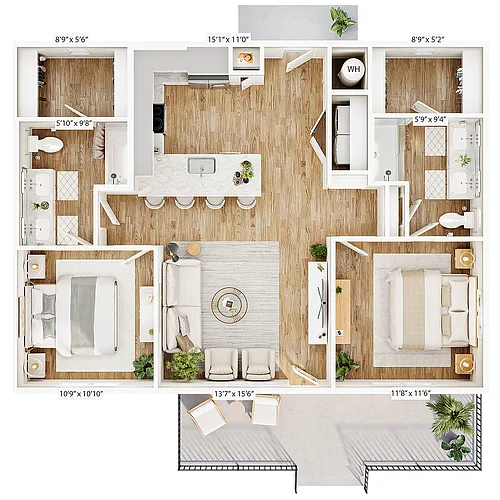 Floor plan Cottage A