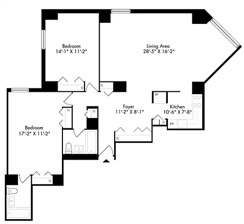 Floor plan 2K