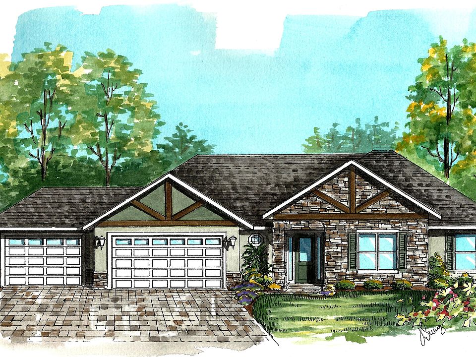 Magnolia 3 Car Garage