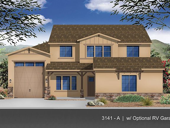Elevation A w Optional RV Garage