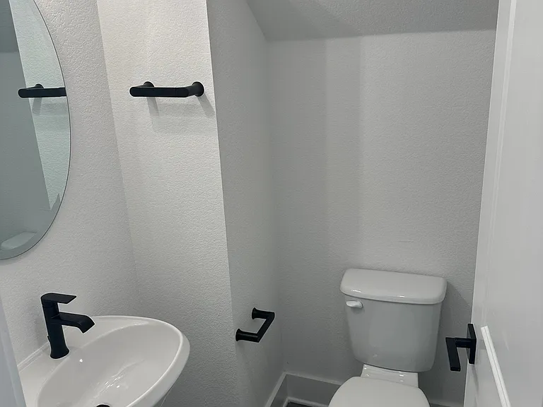 Downstairs powder bathroom