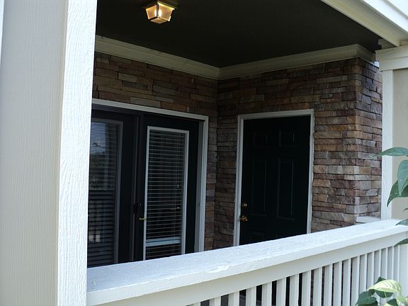 Private patio with storage