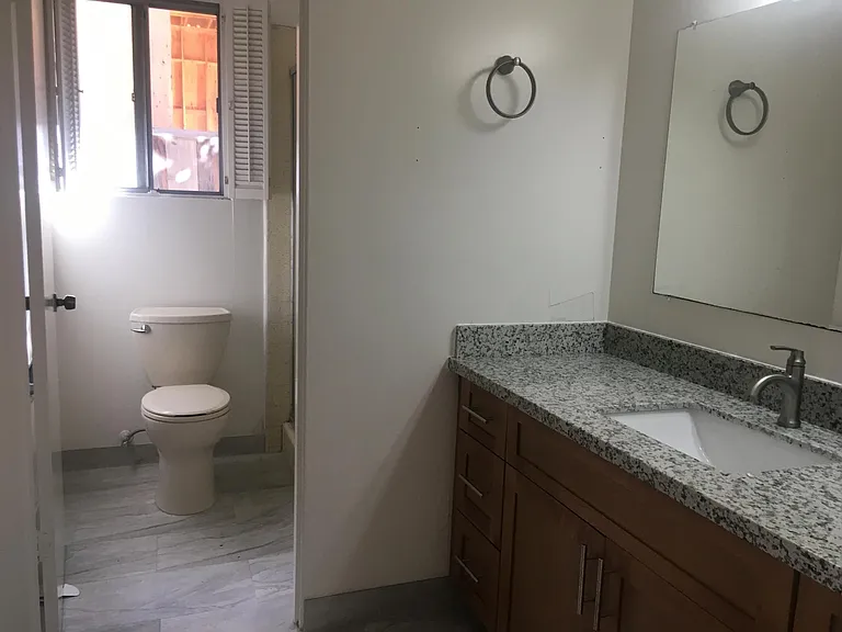Master bathroom with walk-in closet