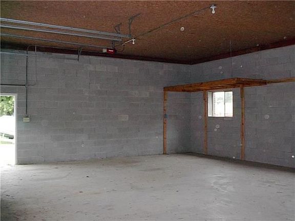 Interior Left of 3 Car Garage