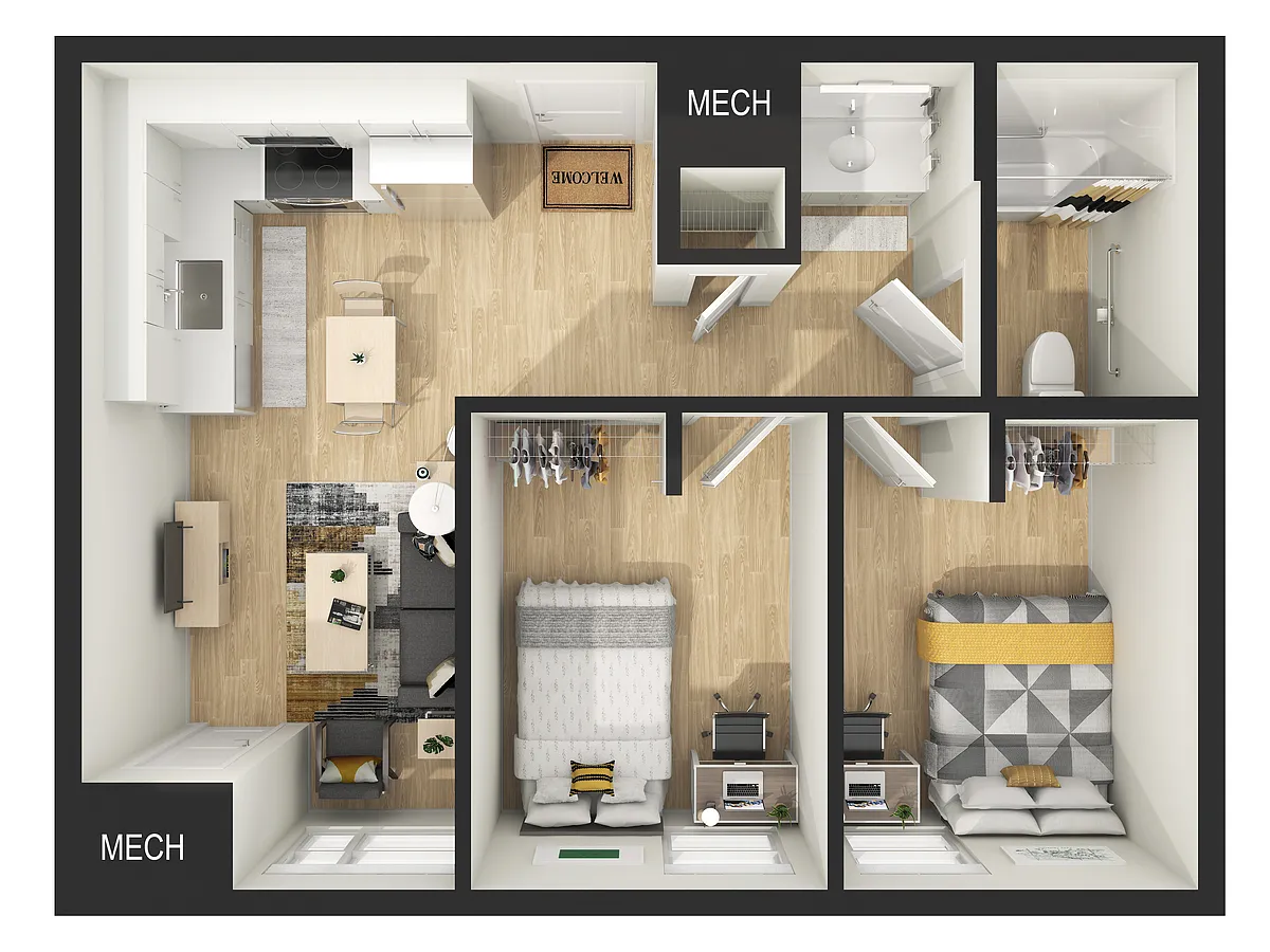 Floor plan 2BR