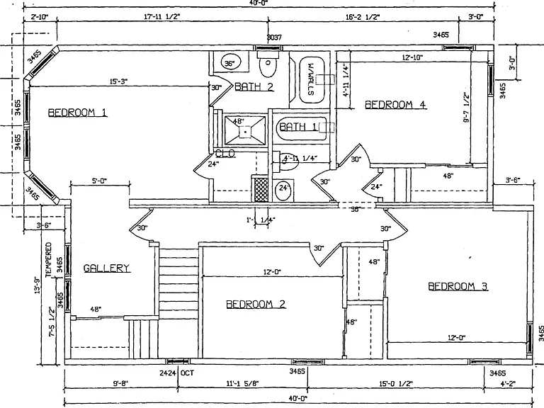 Floor plan bedrooms
