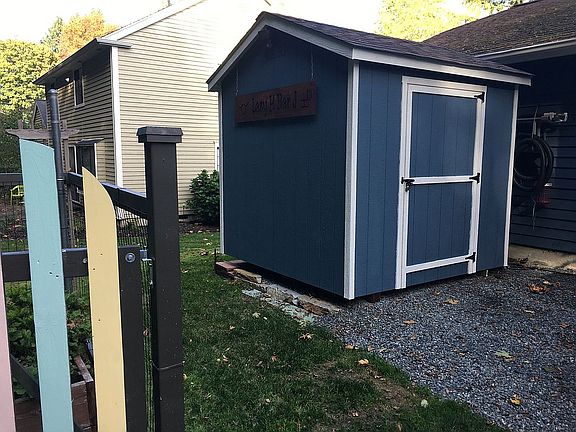 New shed & garden fence.