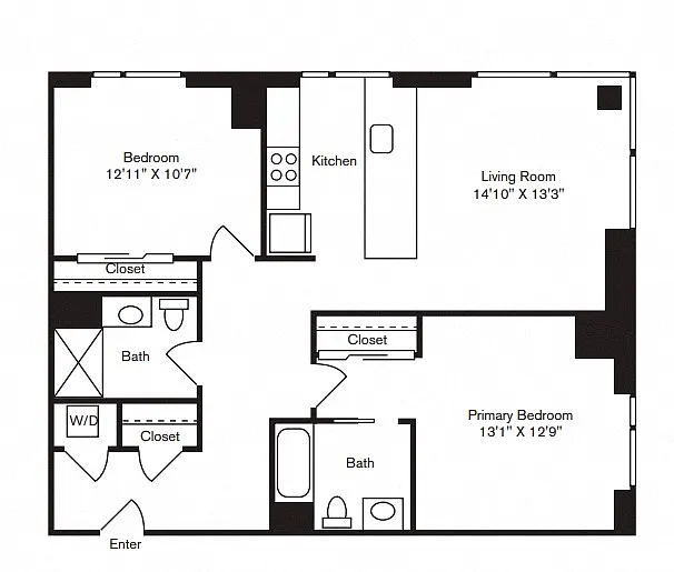 Floor plan B2BR