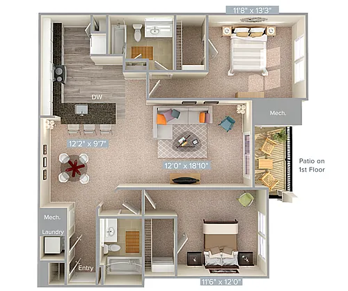 Floor plan B1-1-1211sq