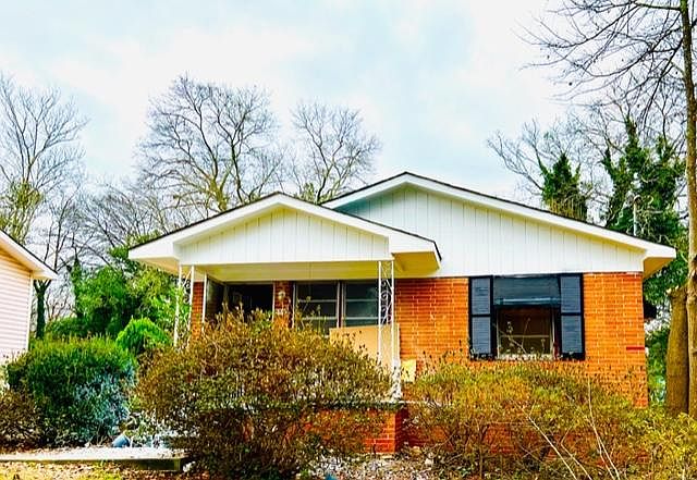 The front of the home (during renovations). This beautiful home is now complete.