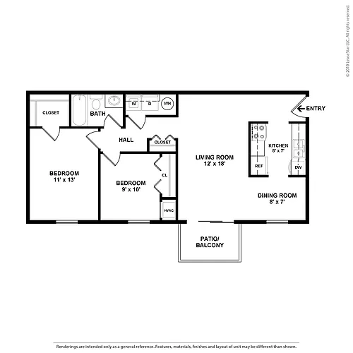 Floor plan Dogwood 2X1