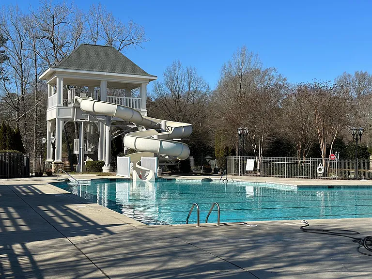 Community pool and slide