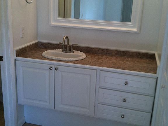 Upgraded master bath with Toto toilet.