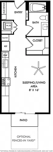 Floor plan Blakley with Fenced-in Yard