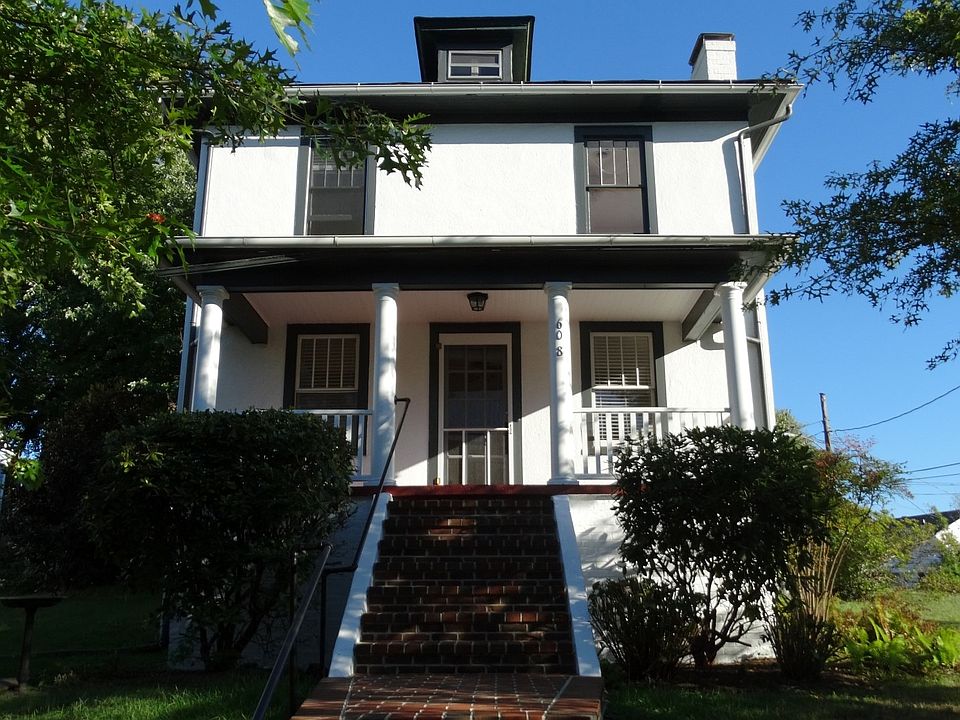 Front, with brick stairs to it