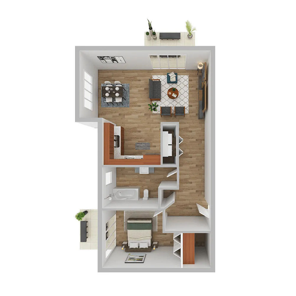Floor plan 1X1