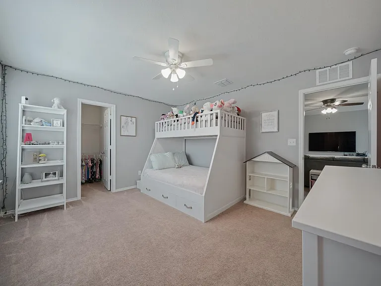 Bedroom upstairs....huge! 
Walk in closet!