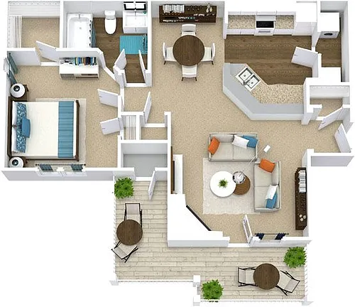 Floor plan The Tuxedo