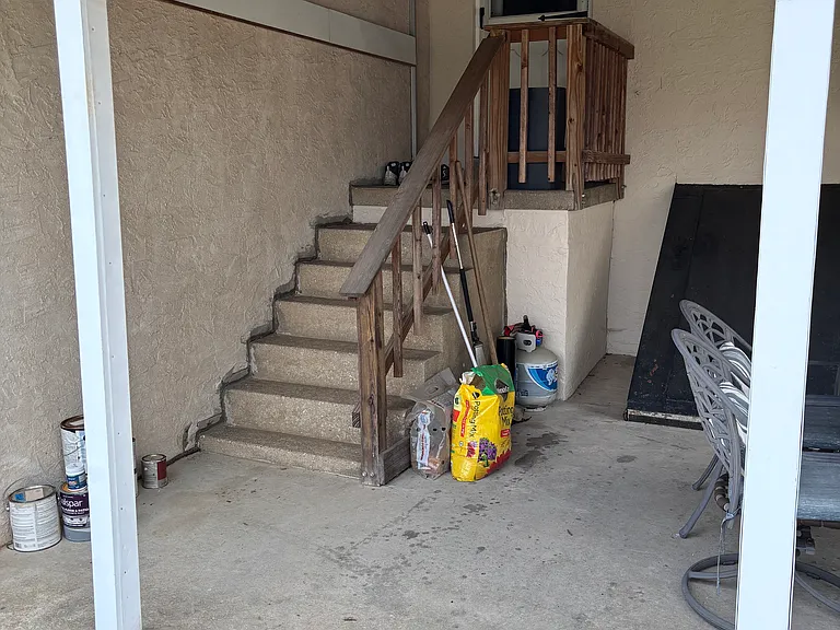 Steps leading into Kitchen