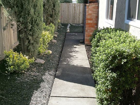 Sidewalk to back patio