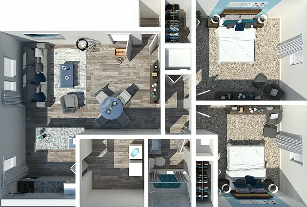 2 Bedroom 1 Bath 2 Bedroom 1 Bath