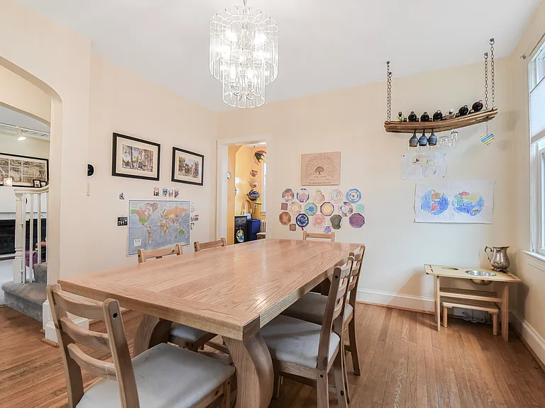 Dining room from northeast corner