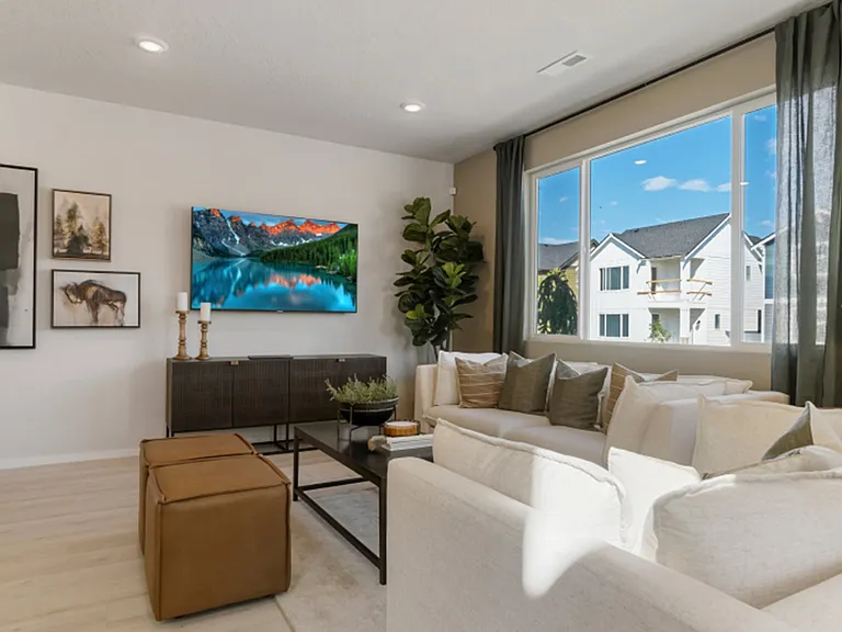 Living room. Illustrative picture from builder website.