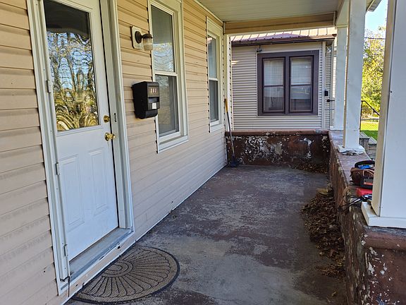 private porch in front of unit
