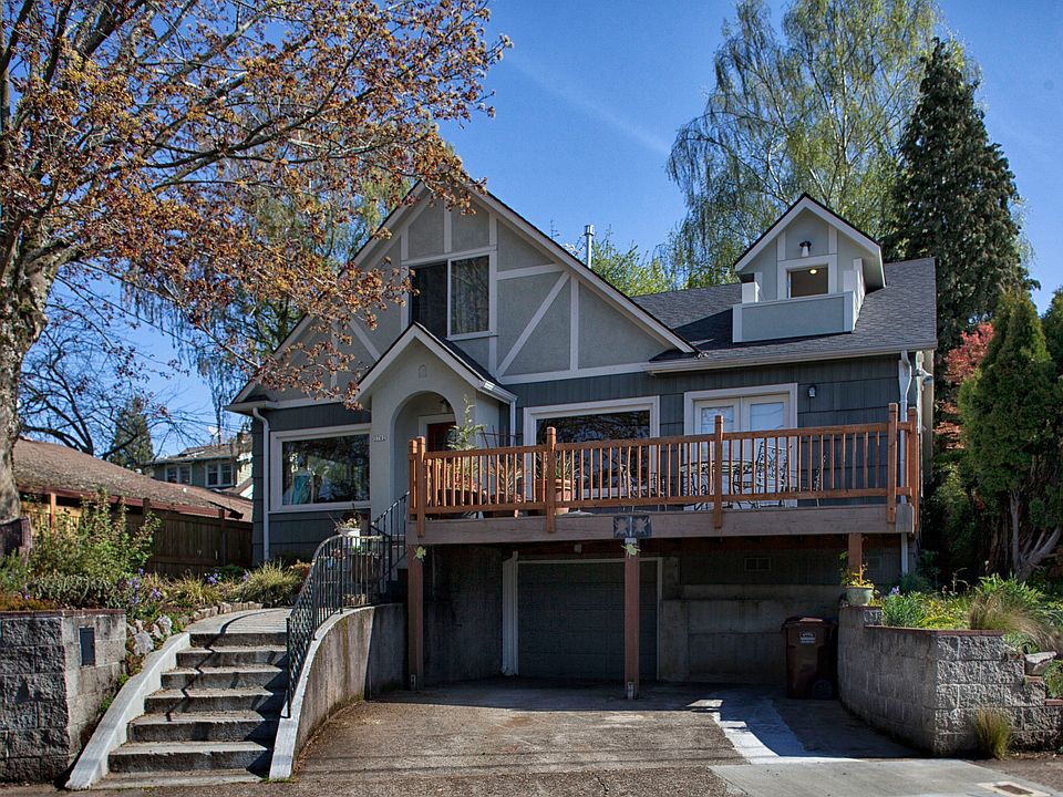 Fantastic front deck and tuck under garage access.