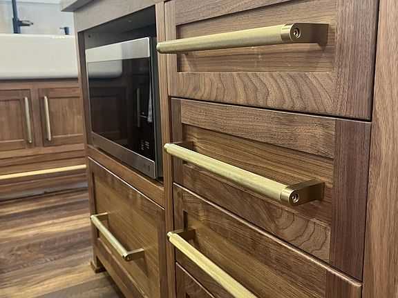 High quality maple cabinets and beautiful high end countertops