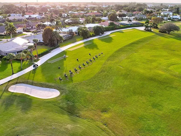 overhead golf course