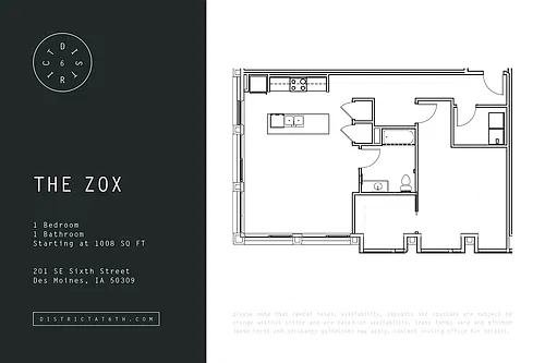 Floor plan Zox