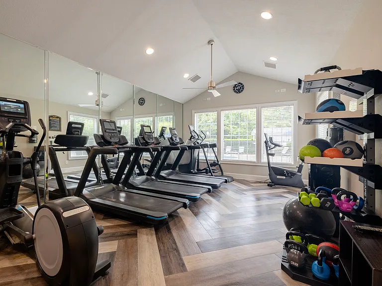 24/7 Fitness Center at Cambridge Park Apartments in Winston-Salem, NC