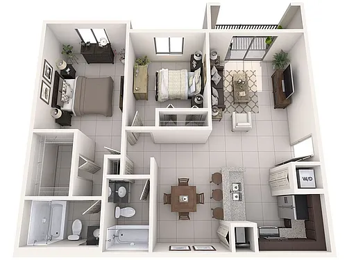 Floor plan B2 -2X2