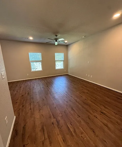 Loads of wide open space in the living area with newer wood-look LVP flooring!