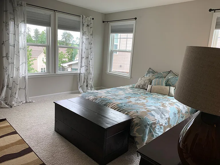 Master bedroom on second floor