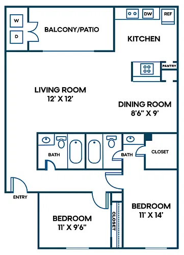 Floor plan B3