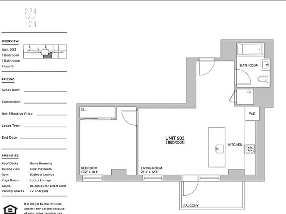 2nd image of 224 W 124th St #1003