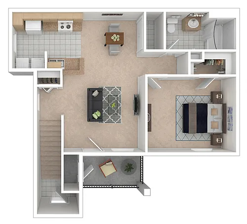 Floor plan 1 Bedroom