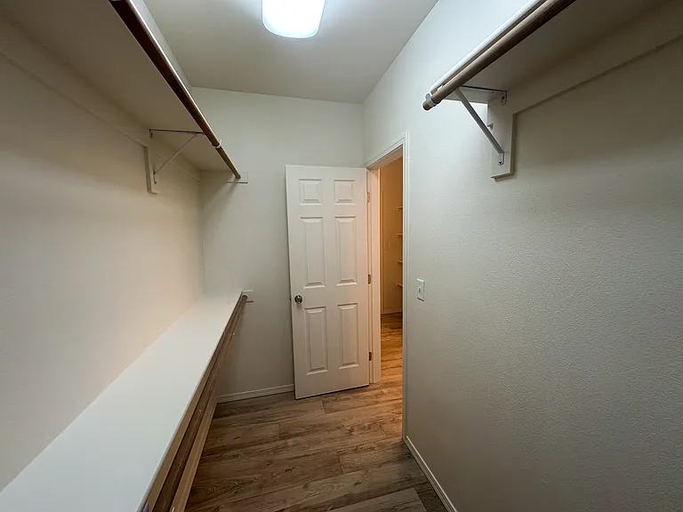 Spacious Master Walk in Closet