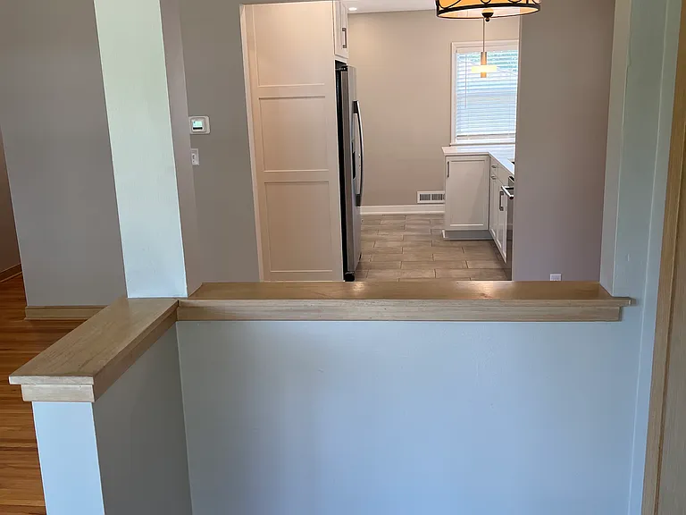 View into kitchen from front door
